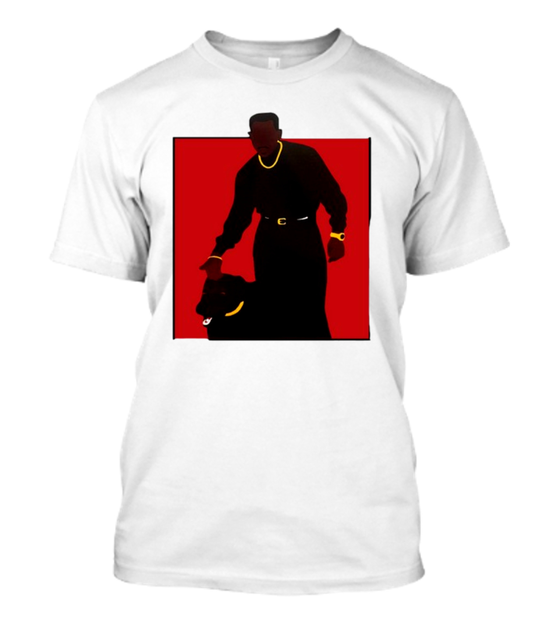 Uncle Rj Martin Famous Dog Noir Silhouette T-Shirt
