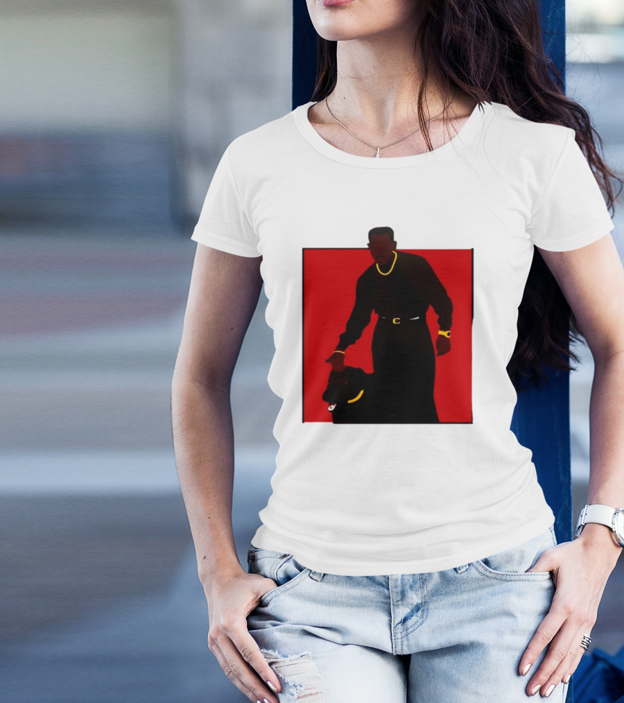 Uncle Rj Martin Famous Dog Noir Silhouette T-Shirt