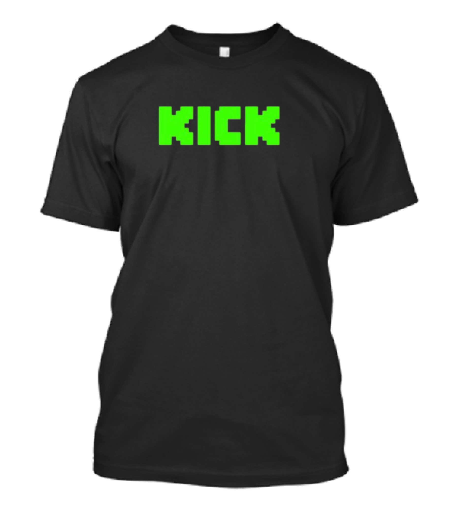 Jackowacko Kick Green Retro Pixel T-Shirt