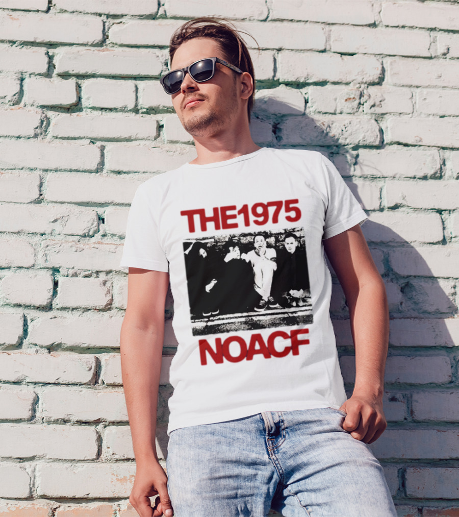 The 1975 NOACF Photo Black And White Group Image T-Shirt