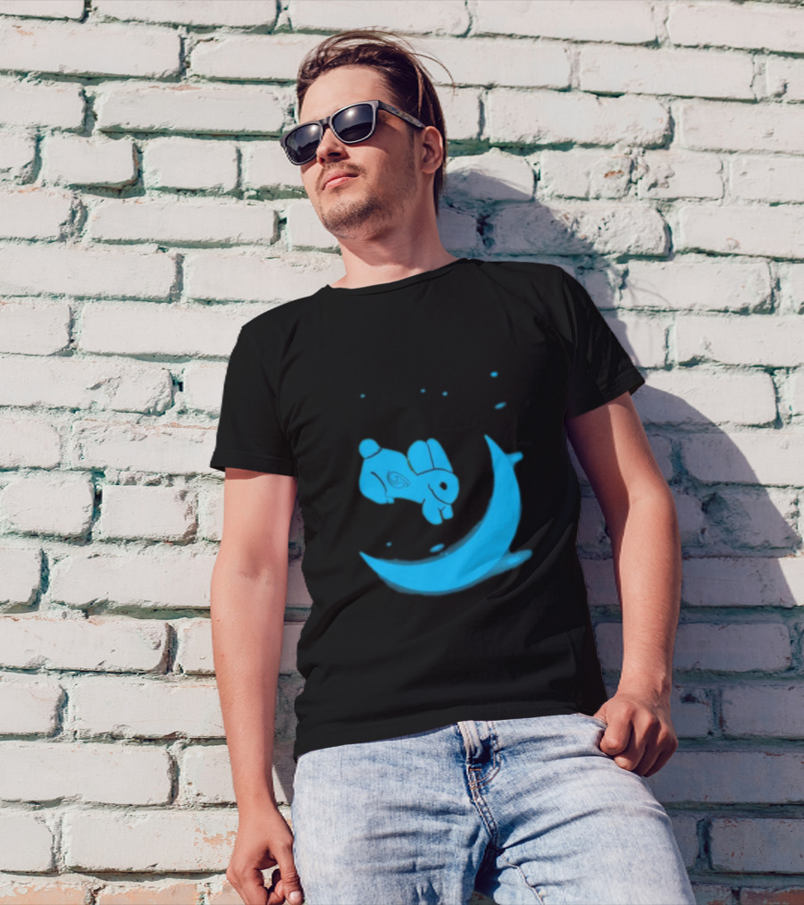 Rawpaw Jade Rabbit Moon Journey By Reghan Clark T-Shirt