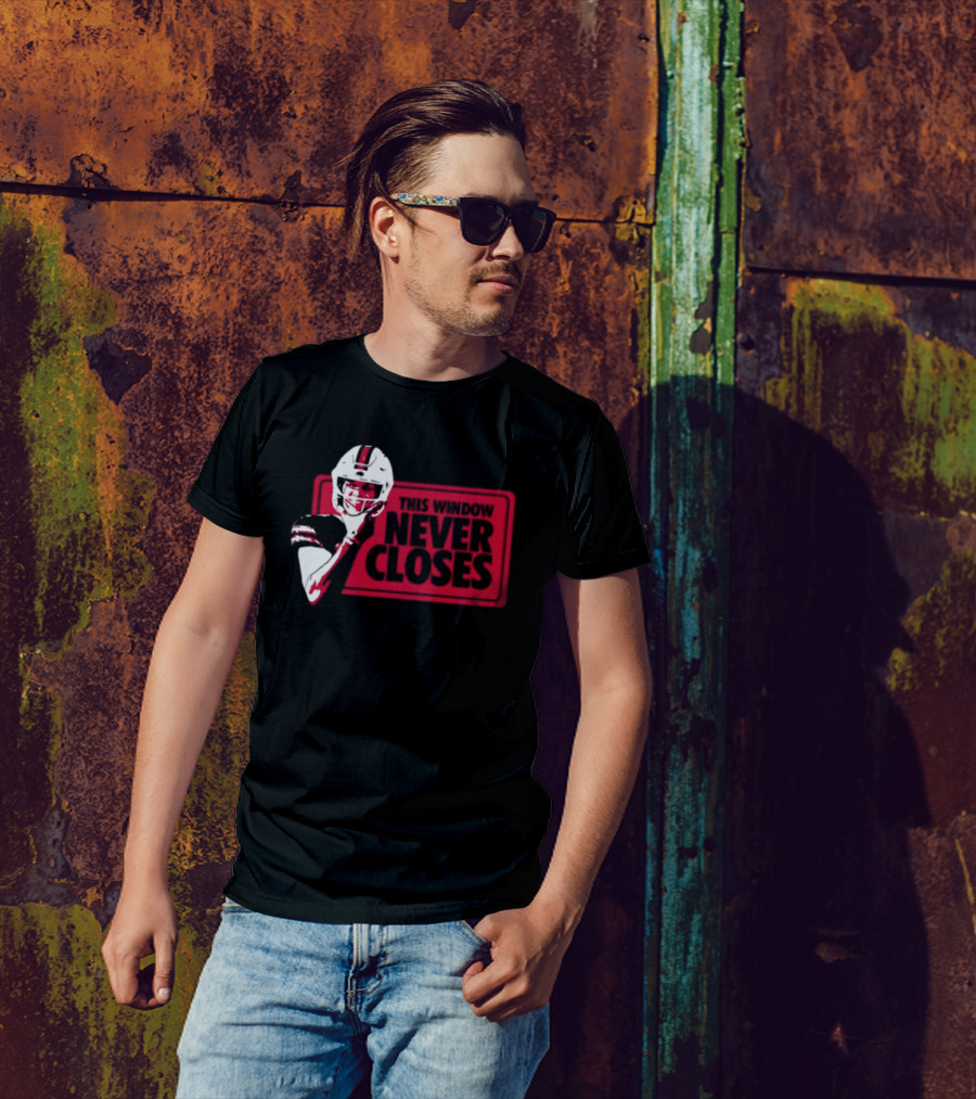 This Window Never Closes Football Player T-Shirt