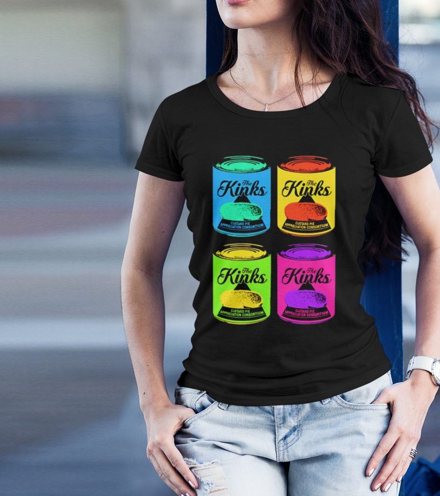 The Kinks Custard Pie Appreciation Consortium Pop Art Cans T-Shirt