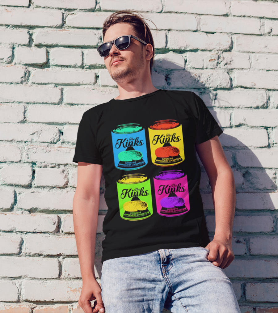 The Kinks Custard Pie Appreciation Consortium Pop Art Cans T-Shirt