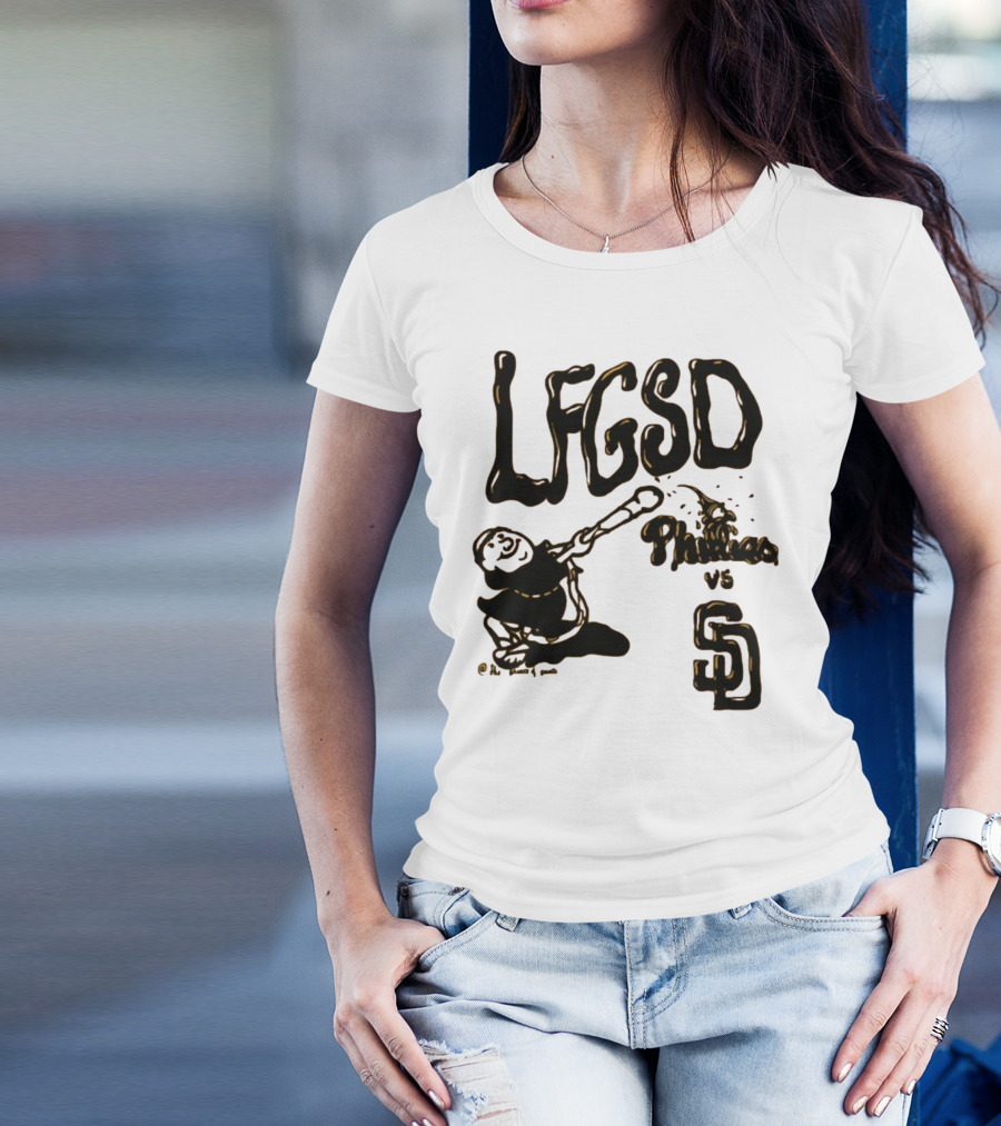 LFGSD Baseball Showdown Phillies Vs San Diego Padres T-Shirt