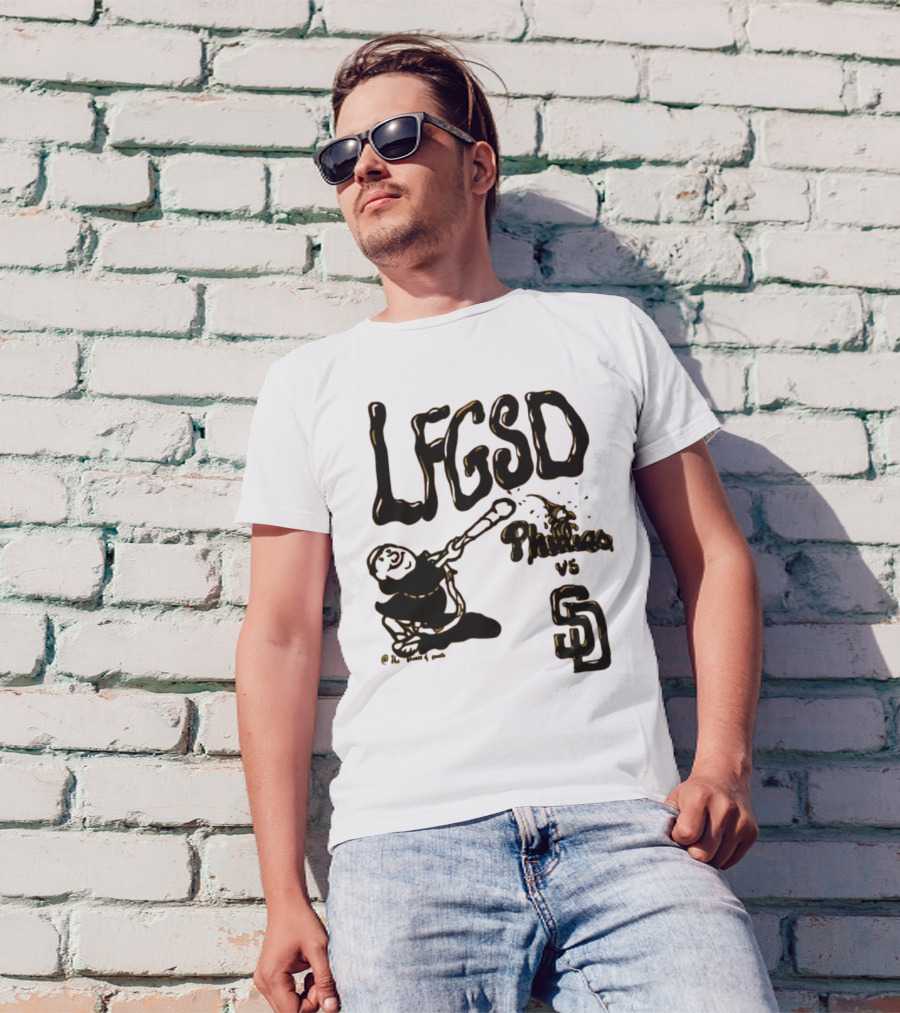 LFGSD Baseball Showdown Phillies Vs San Diego Padres T-Shirt