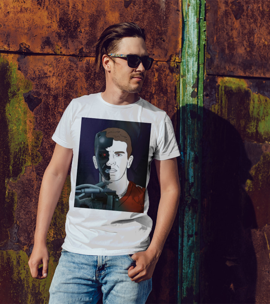 Day 17 Terminator Cyborg Purdy Quarterback Transformation T-Shirt
