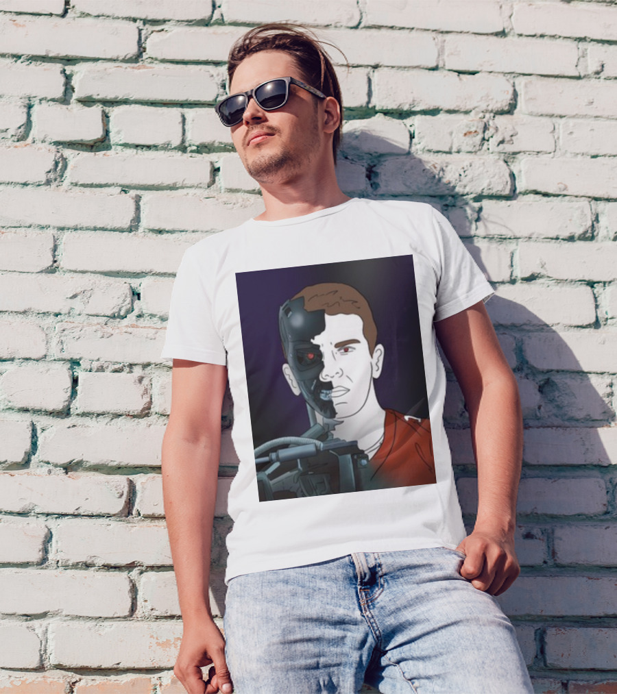 Day 17 Terminator Cyborg Purdy Quarterback Transformation T-Shirt