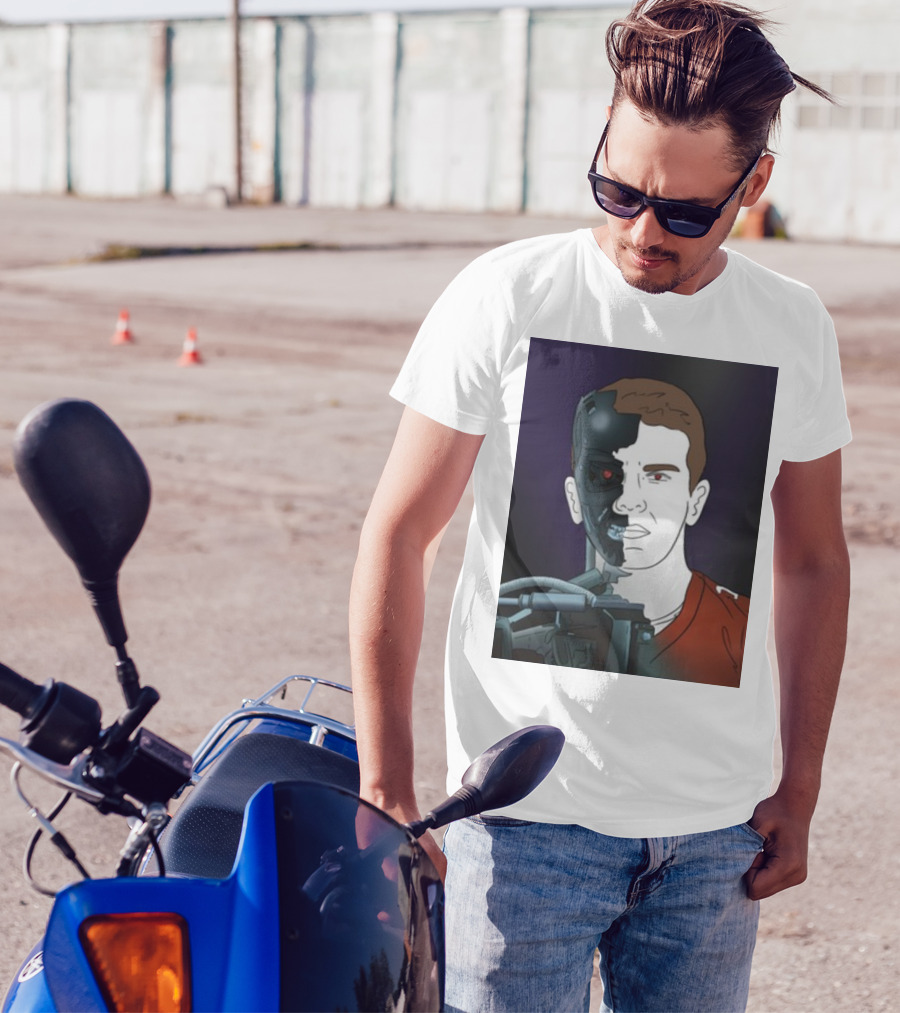 Day 17 Terminator Cyborg Purdy Quarterback Transformation T-Shirt