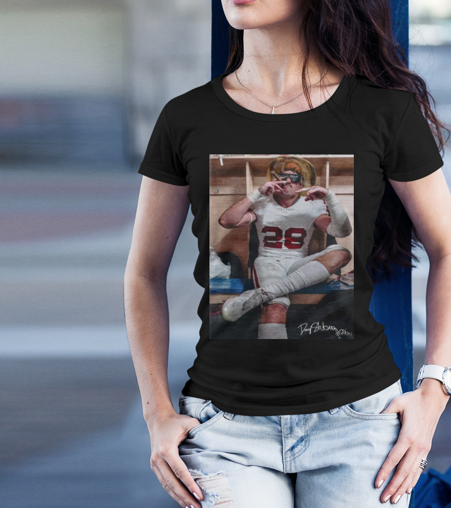 DannyStutsman Oklahoma Only Fears God Texas Fears Oklahoma Signed Football Locker Room Smoke T-Shirt