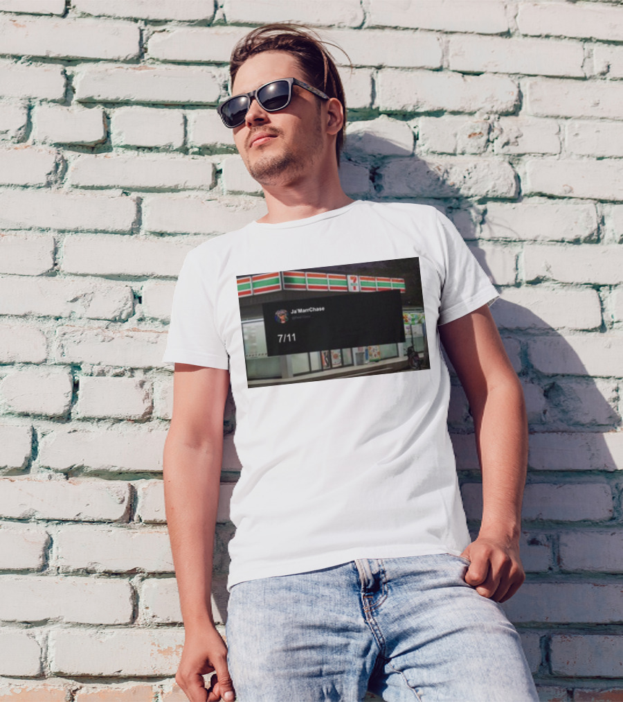 Ja'Marr Chase 7/11 Partnership Announcement T-Shirt