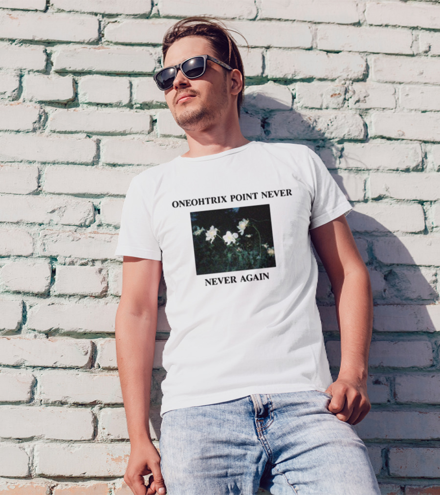 Oneohtrix Point Never Never Again White Flowers T-Shirt