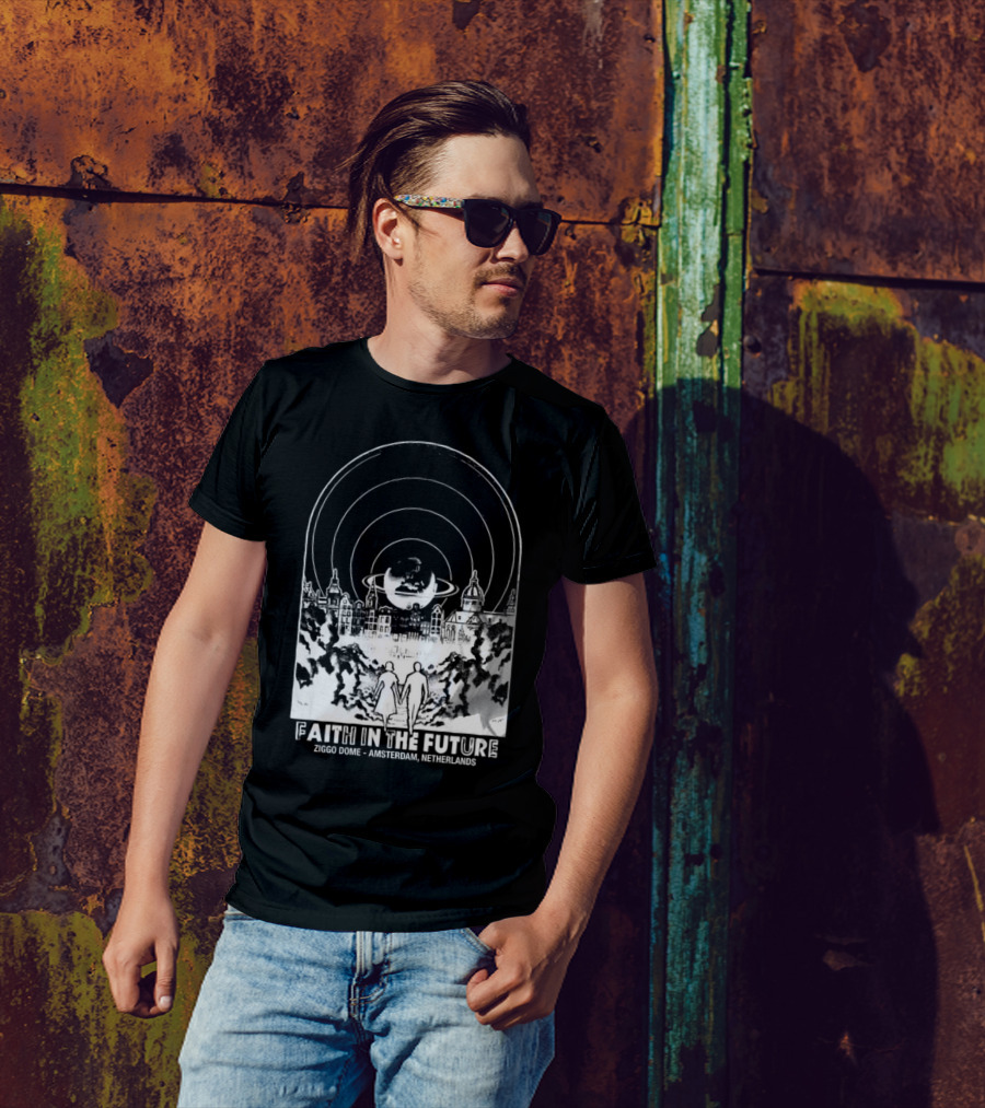 Faith In The Future Ziggo Dome Amsterdam Netherlands World Tour Orange New T-Shirt