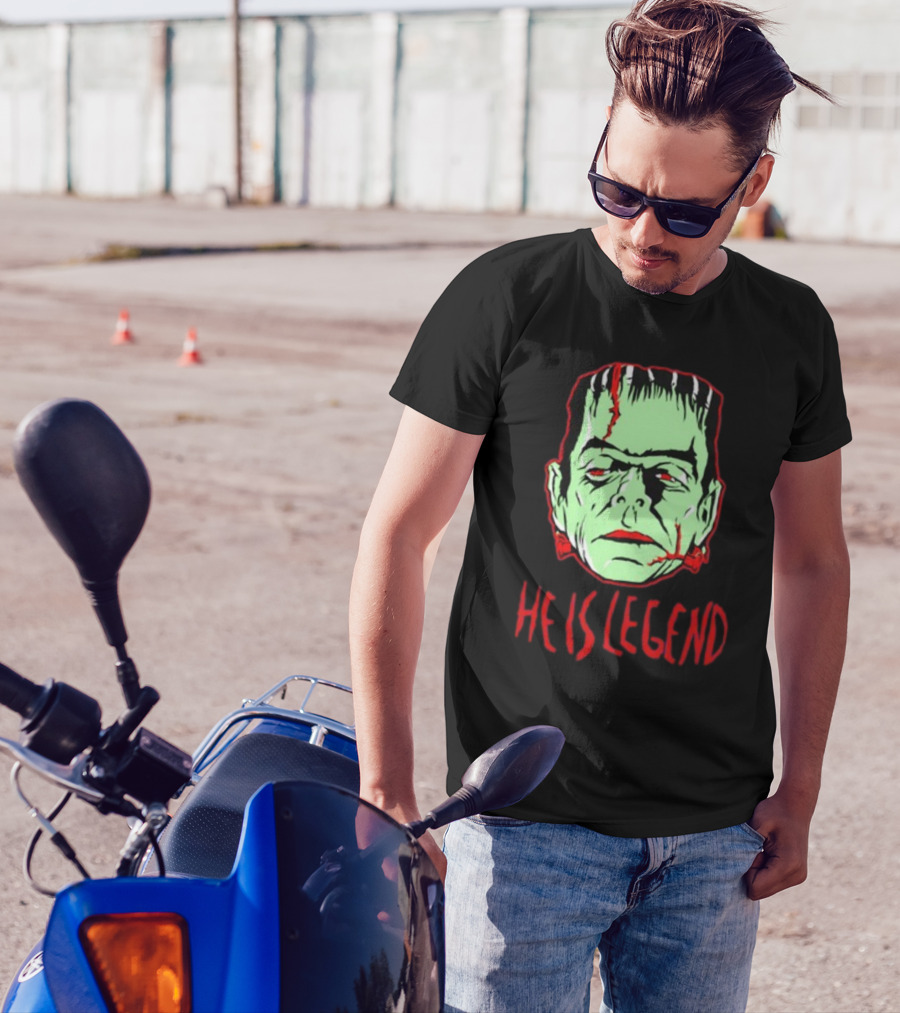 He Is Legend Frankenstein's Monster Face T-Shirt