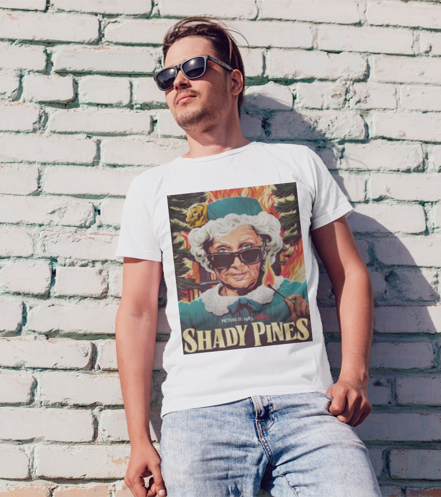 Shady Pines Picture It 1985 Arson Fire Scene T-Shirt