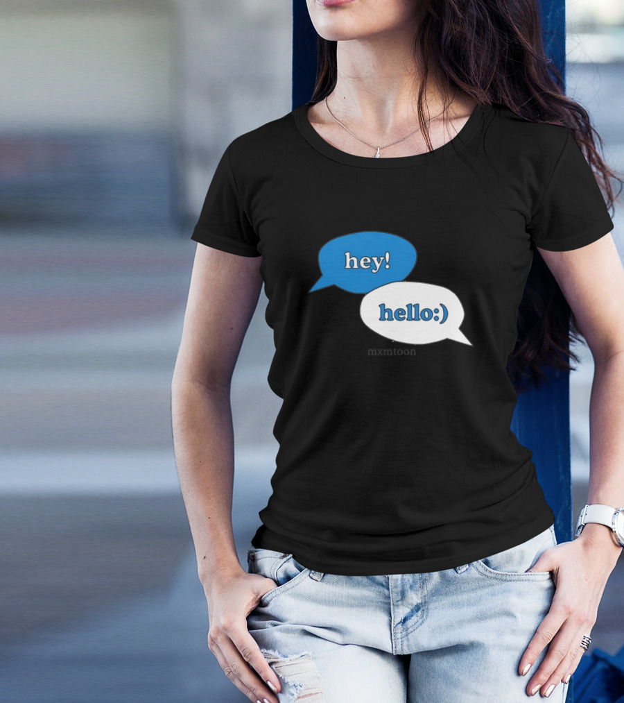 Hey Hello:) Mxmtoon Speech Bubbles T-Shirt