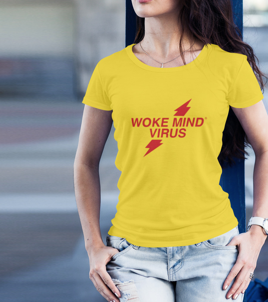 Woke Mind Virus Lightning Bolt T-Shirt