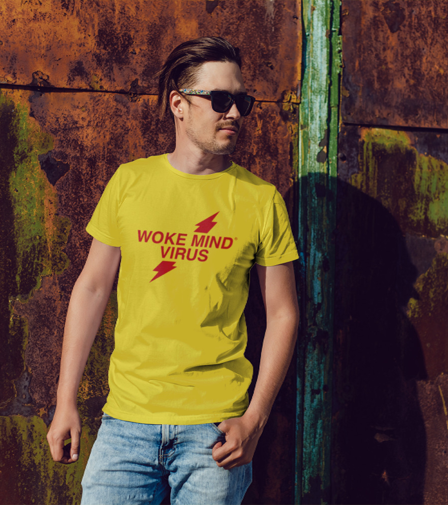 Woke Mind Virus Lightning Bolt T-Shirt