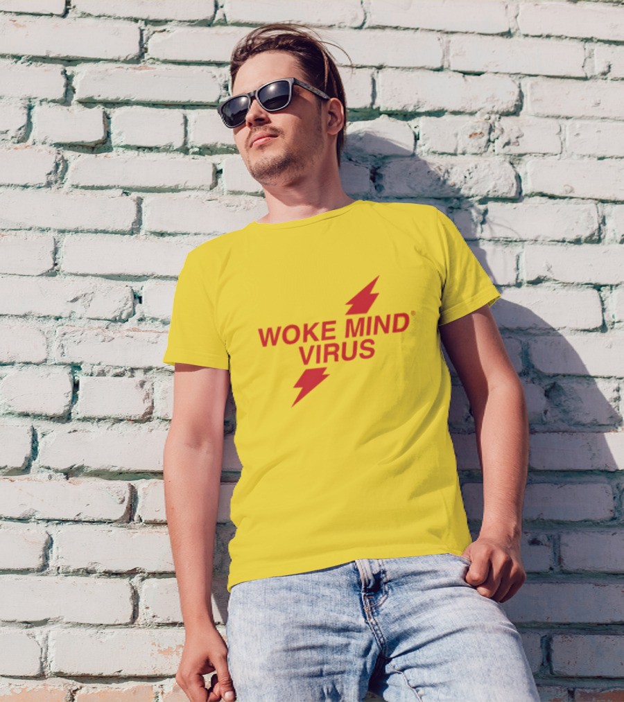 Woke Mind Virus Lightning Bolt T-Shirt