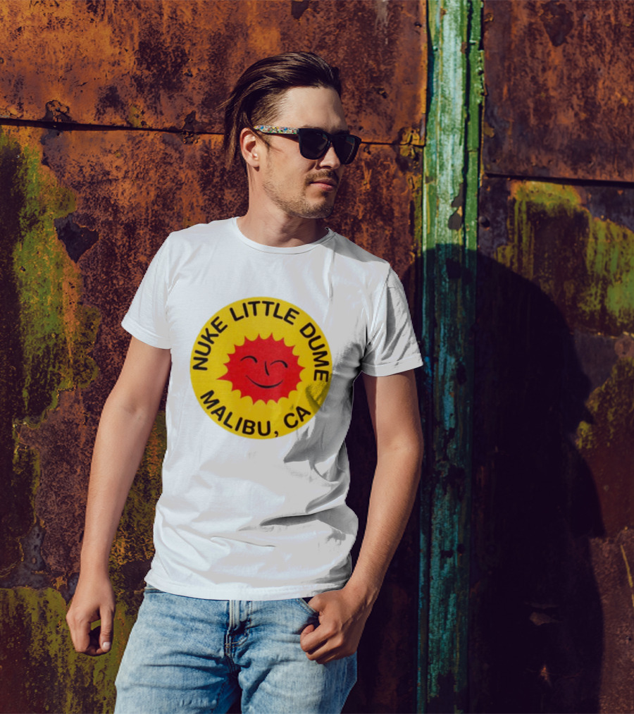 Nuke Little Dume Malibu CA Smiling Sun T-Shirt