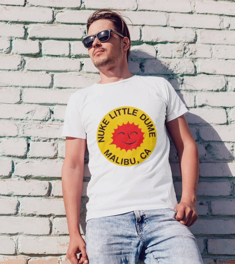 Nuke Little Dume Malibu CA Smiling Sun T-Shirt
