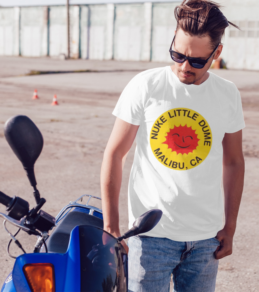 Nuke Little Dume Malibu CA Smiling Sun T-Shirt