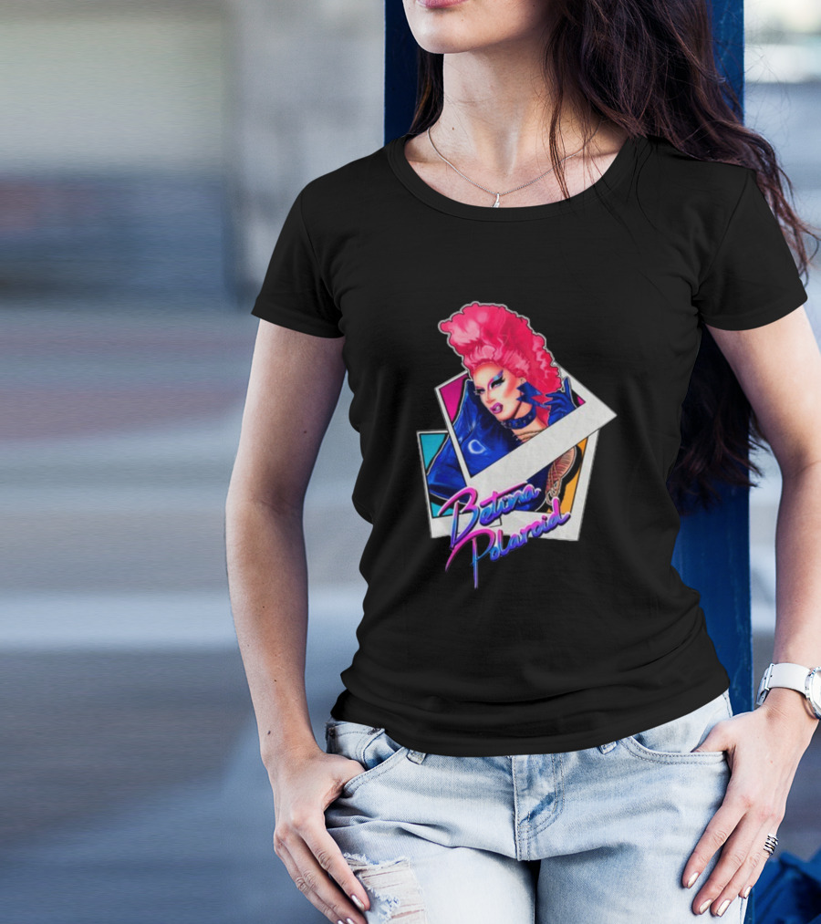 Betina Polaroid Vibrant Drag Persona In T-Shirt