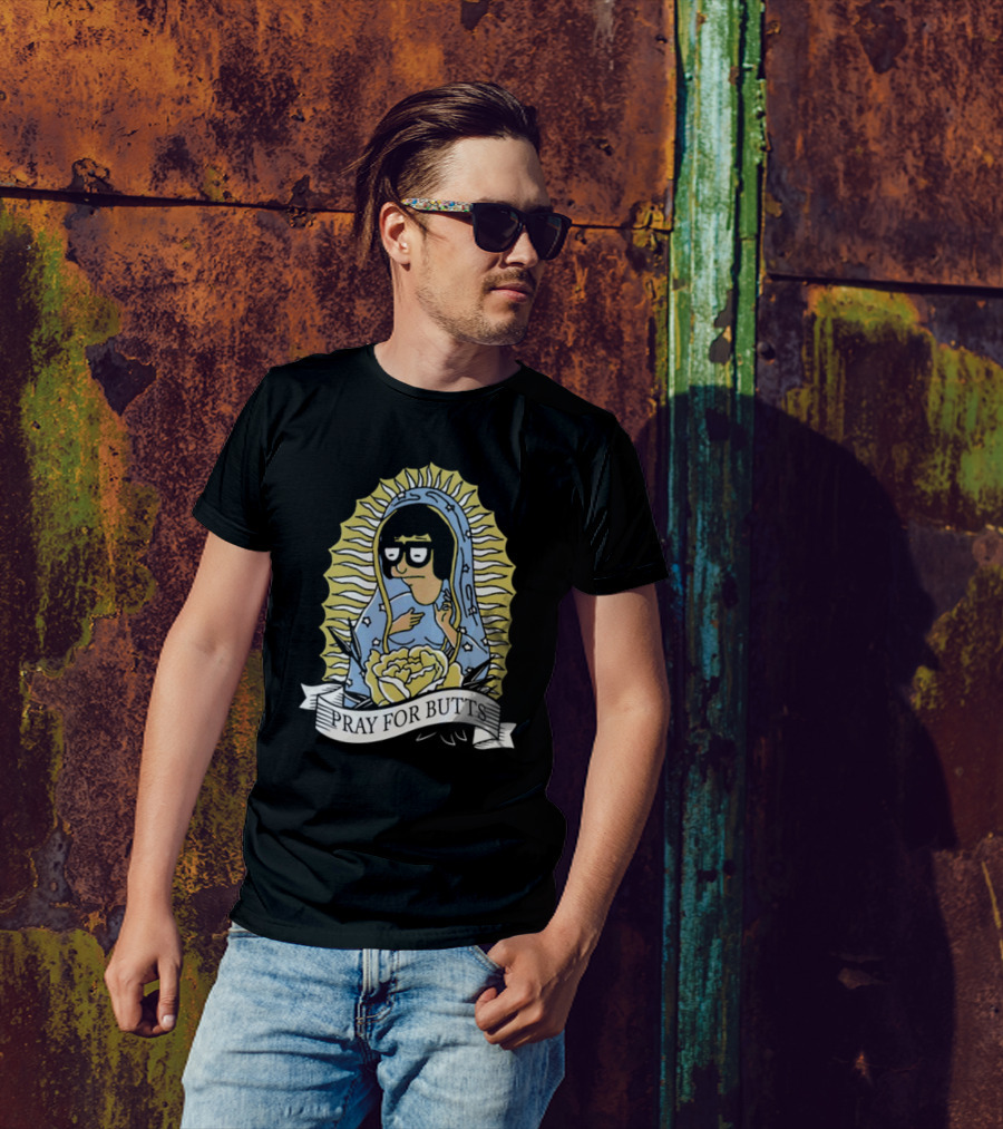 Pray For Butts Tina Belcher Bob's Burgers Iconic Character Image T-Shirt