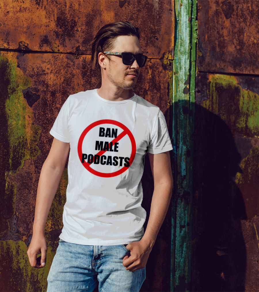 Shopvibe2k Ban Male Podcasts Red Strike Circle T-Shirt
