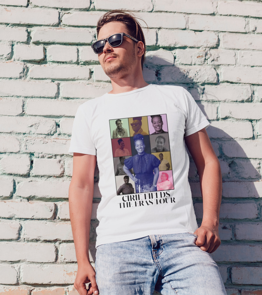 Cirie Fields The Eras Tour Multicolor Portrait Collage T-Shirt