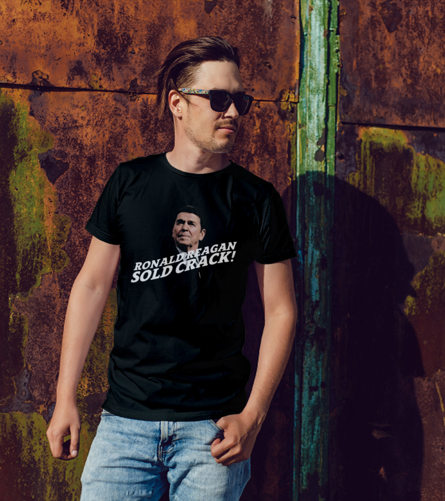 Thechildishstore Ronald Reagan Sold Crack T-Shirt