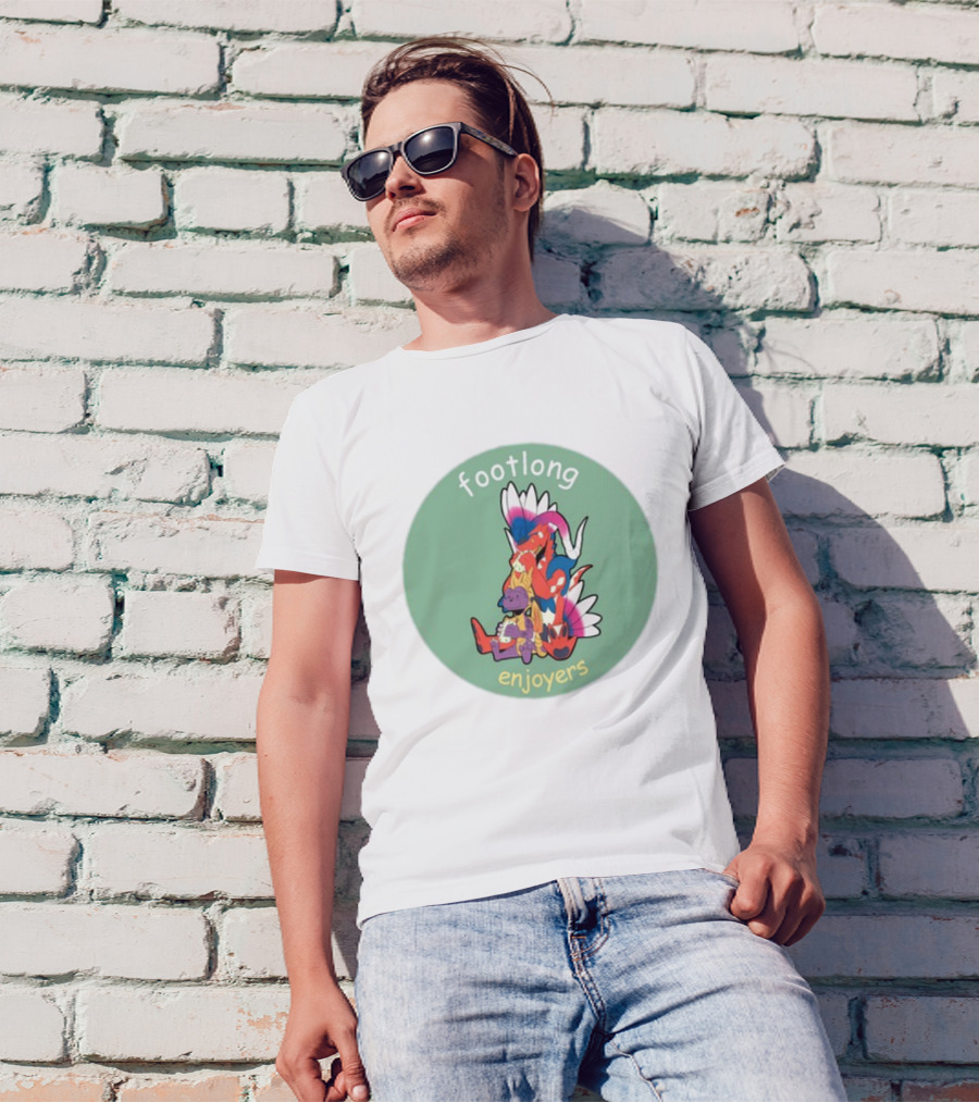 Footlong Enjoyers Fantasy Creatures With Colorful Wings T-Shirt