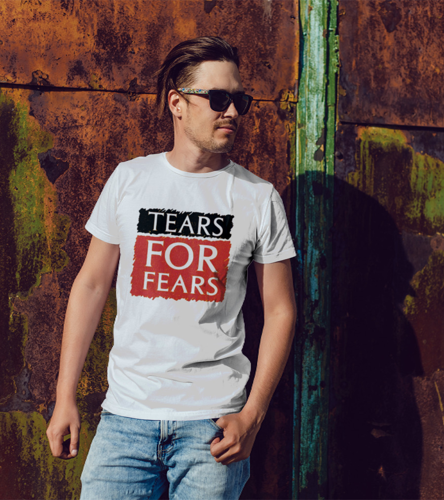 TEARS FOR FEARS Iconic Logo On Black T-Shirt