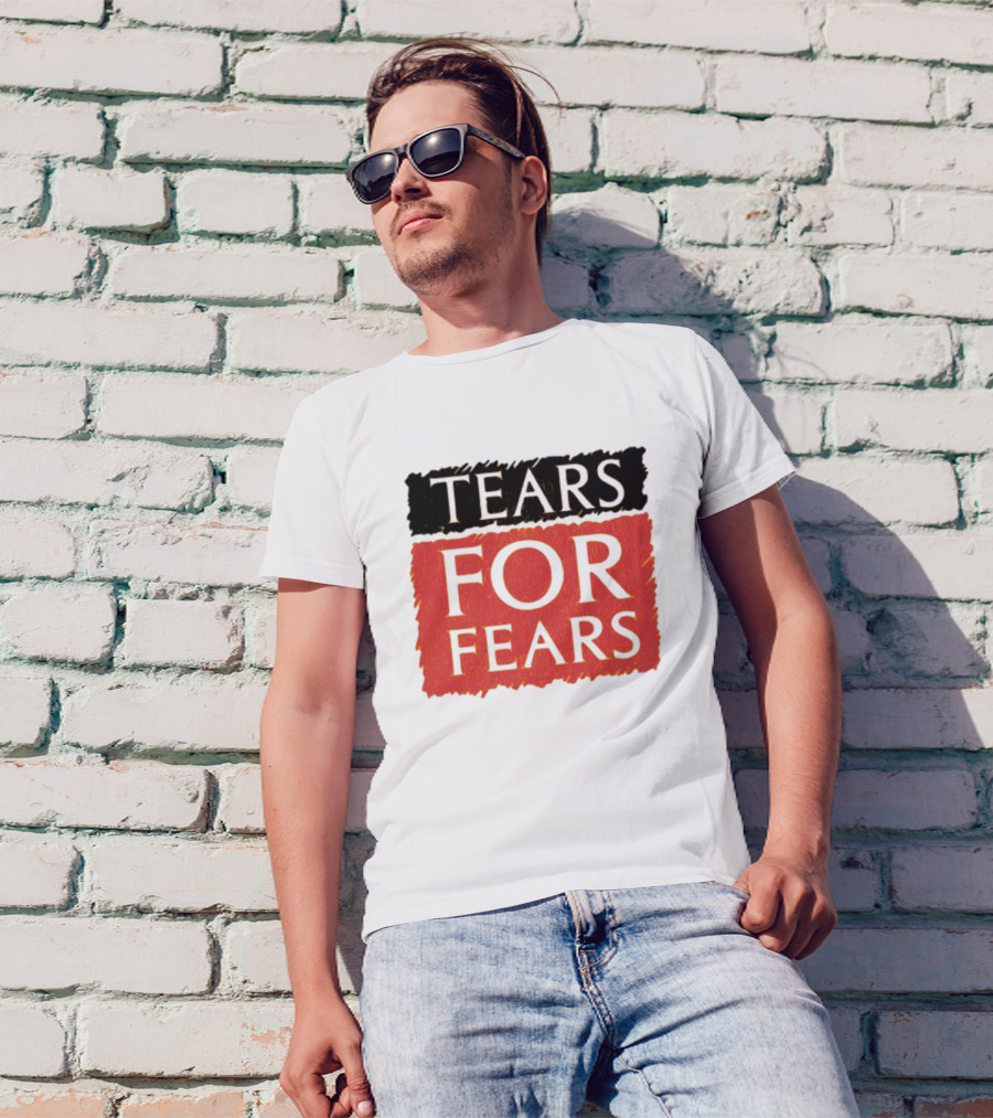 TEARS FOR FEARS Iconic Logo On Black T-Shirt