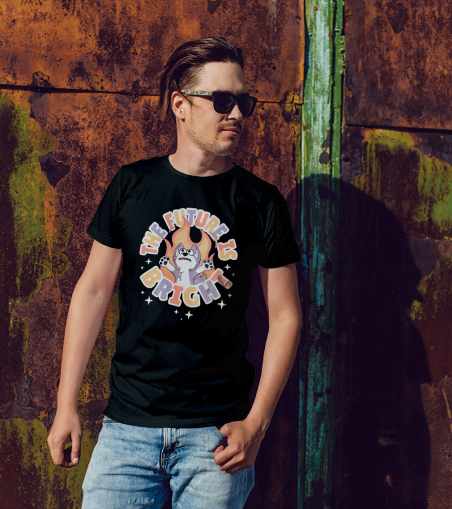 0Foxshop The Future Is Bright T-Shirt
