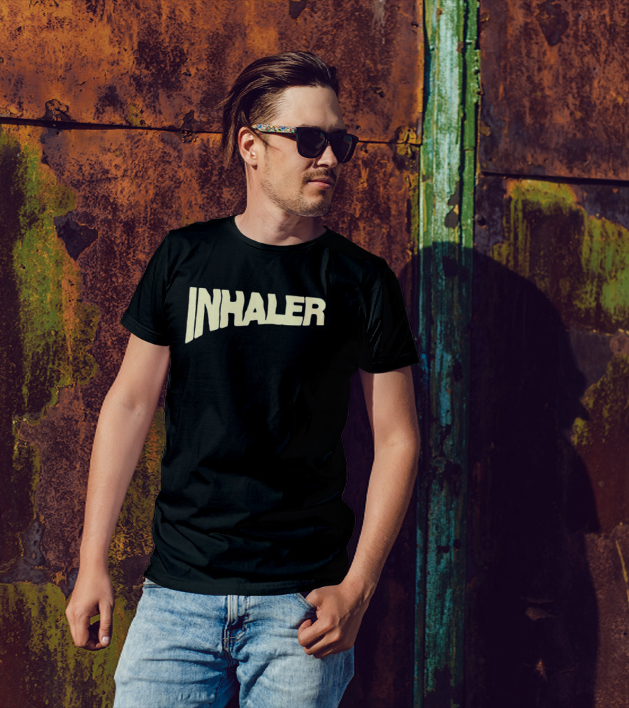 Inhaler Glas-Gow In Ecstasy Neon Typography T-Shirt