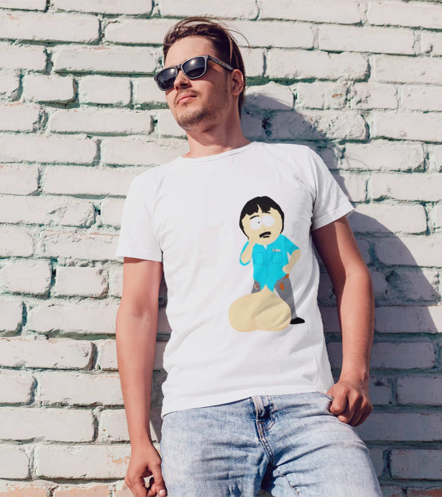 Ladies My Eyes Are Up Here Randy Marsh Humor South Park Character T-Shirt