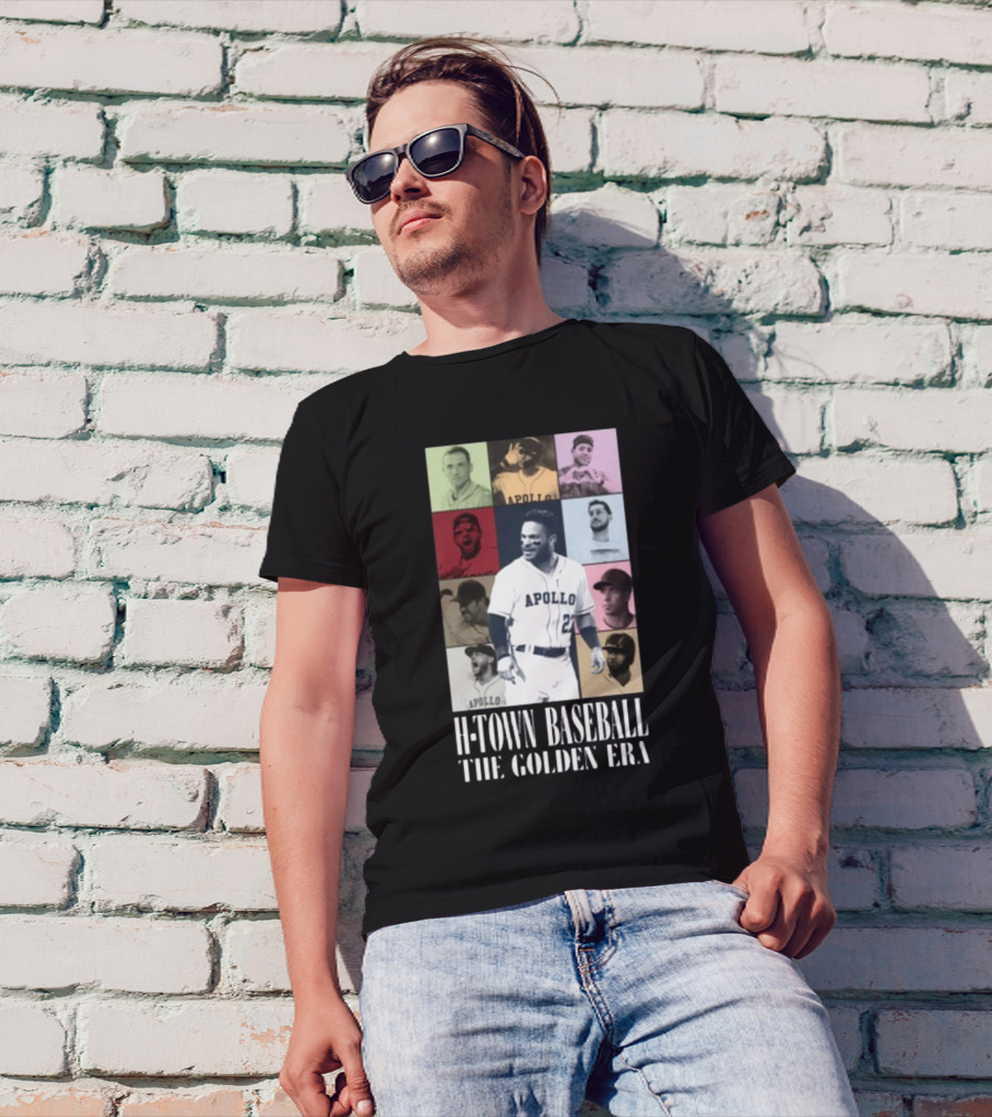 Apollohou H-Town Baseball The Golden Era Apollo Collection T-Shirt