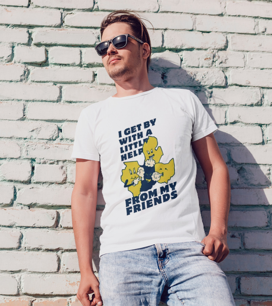 Thicc Van Exel I Get By With A Little Help From My Friends State Characters T-Shirt