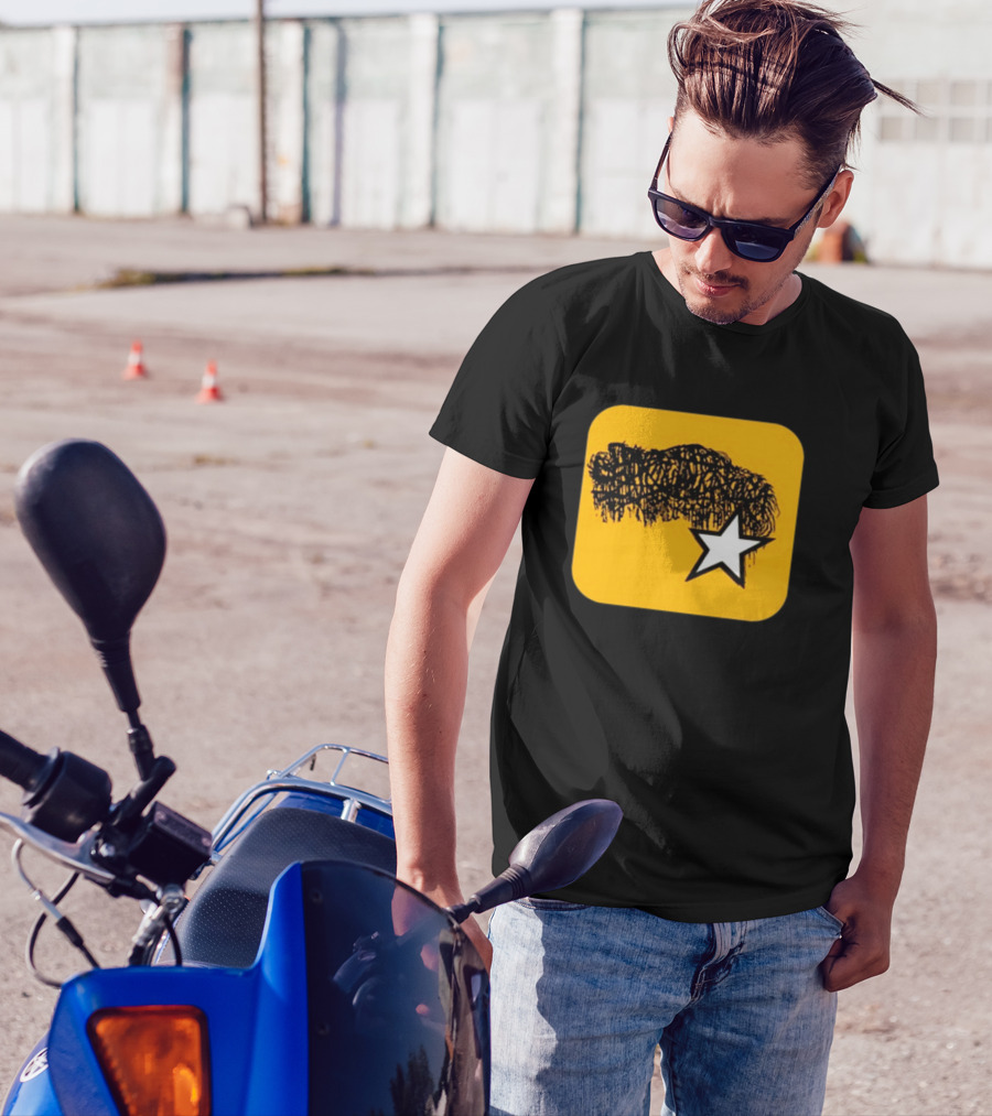 Sanguisugabogg Boggstar Scribble Hair With Star T-Shirt