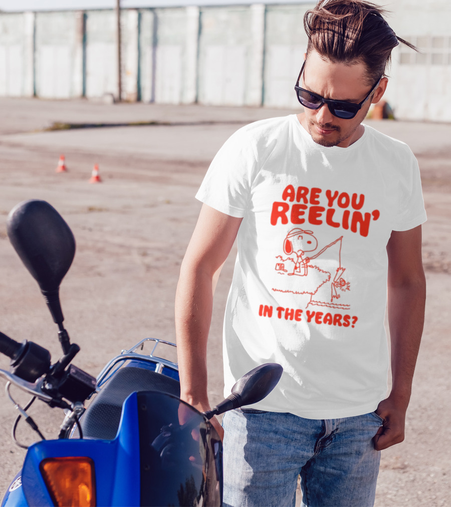 Snoopy Fishing 'Are You Reelin' In The Years?' T-Shirt