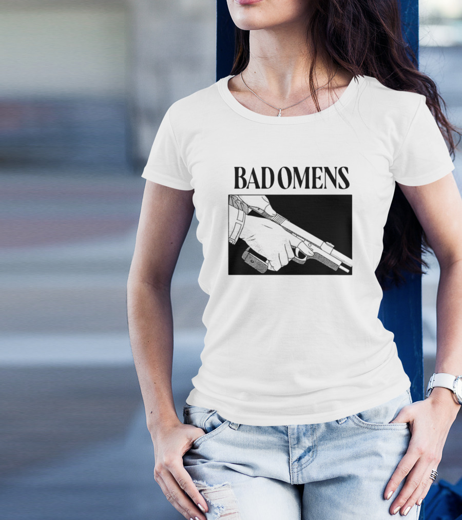Bad Omens What's The Difference Between A God And Gun Hands Holding Gun T-Shirt