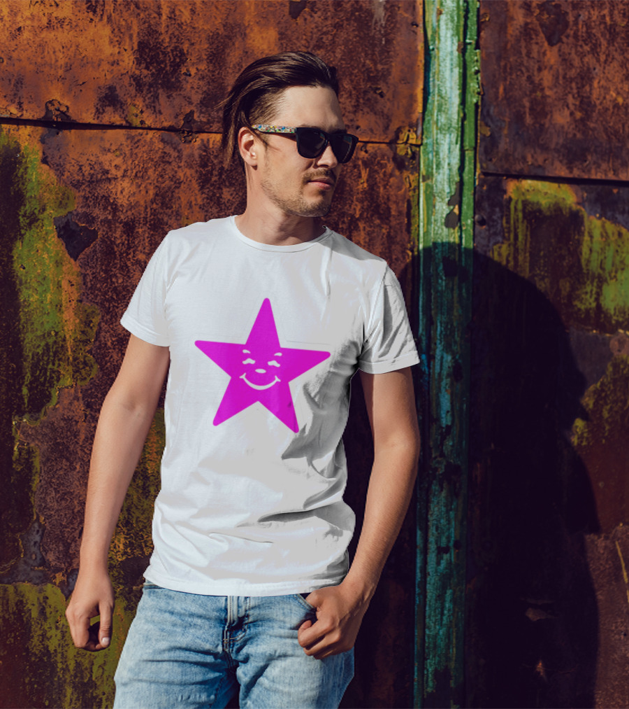 Austin Babbitt Asspizza Smiling Star Pink T-Shirt