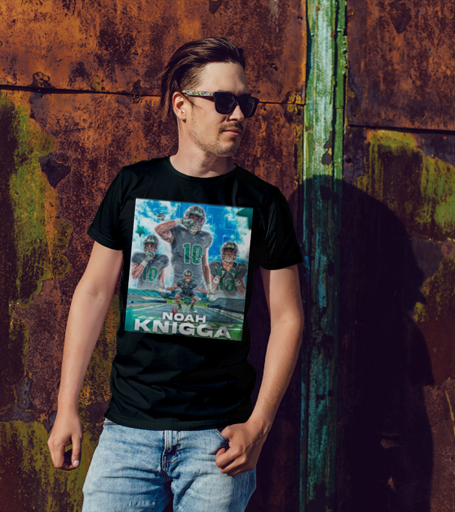 NOAH KNIGGA 10 Football Player On Field Performance Highlights T-Shirt