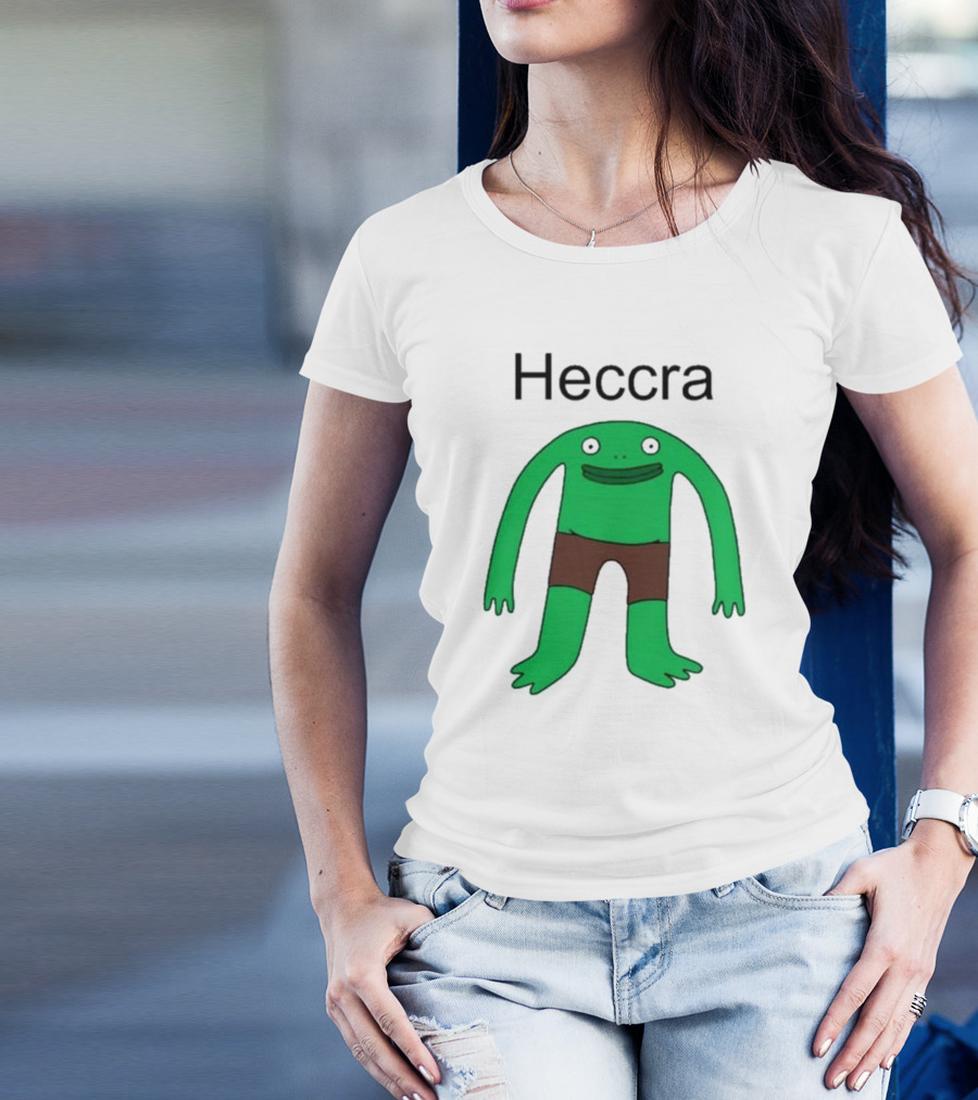 Heccra Mr. Frog Cartoon Character In Brown Shorts T-Shirt