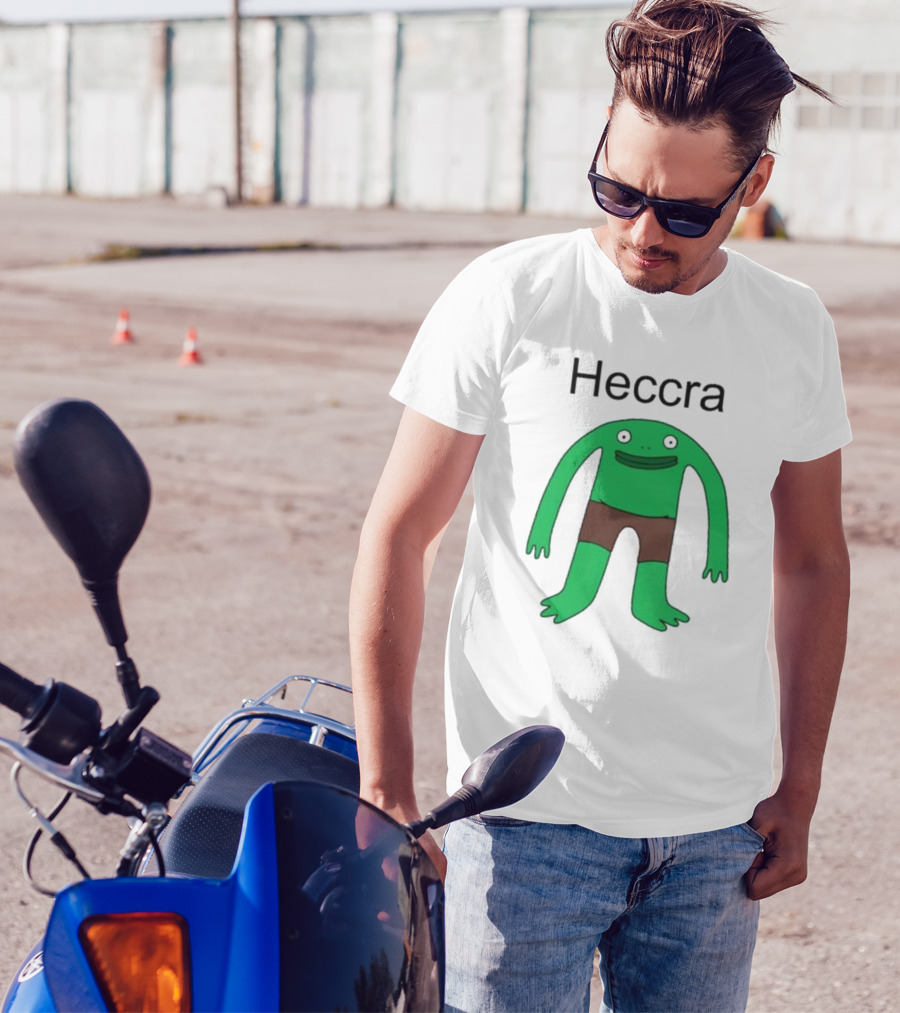Heccra Mr. Frog Cartoon Character In Brown Shorts T-Shirt