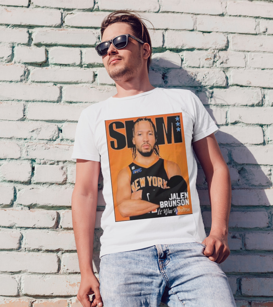 Slam Jalen Brunson New York It Was Written Cover T-Shirt