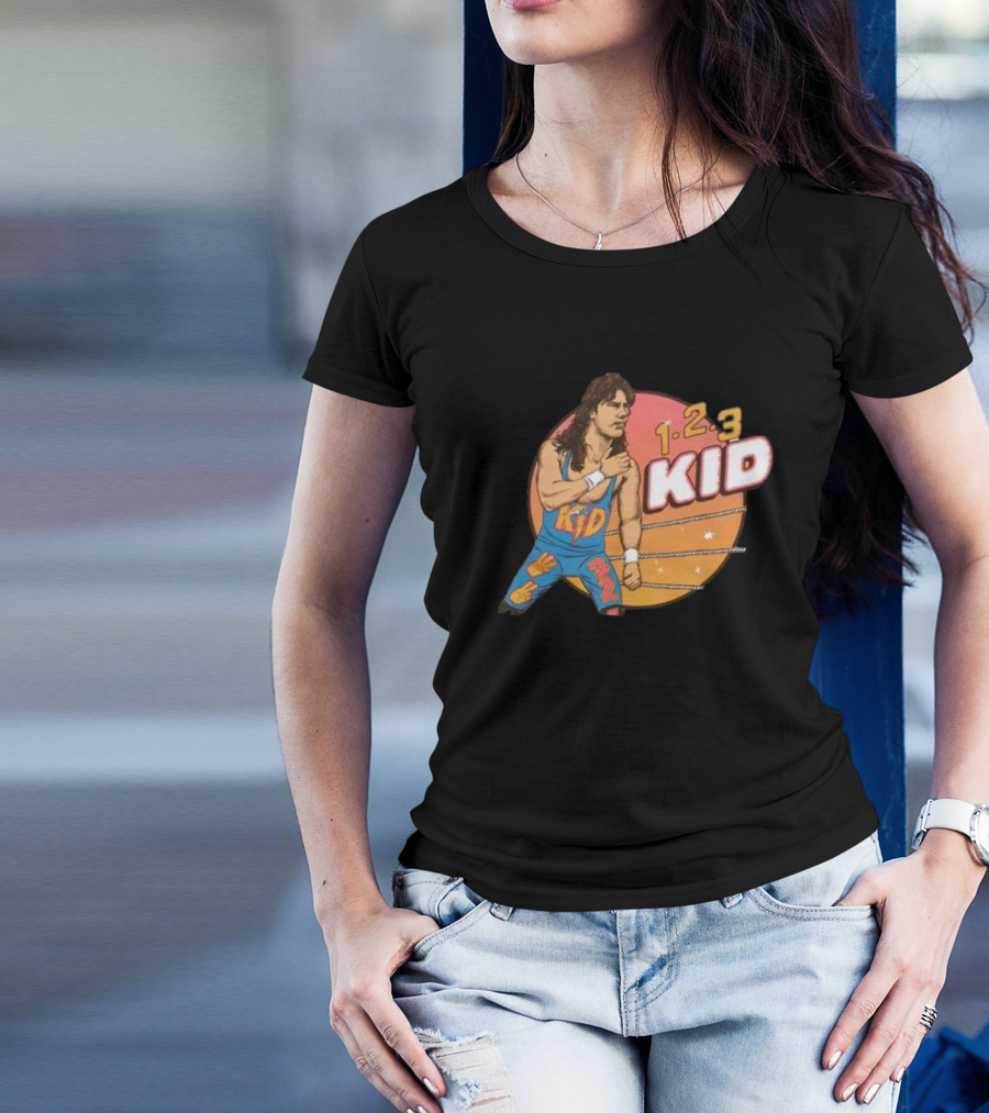 1-2-3 Kid Wrestling Legend Retro Graphics T-Shirt