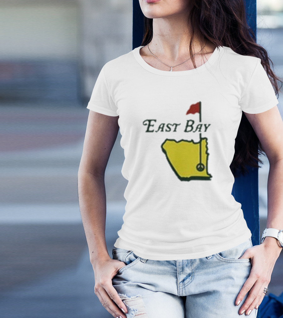 Oaklandish East Bay Golf Map With Flag Hole T-Shirt