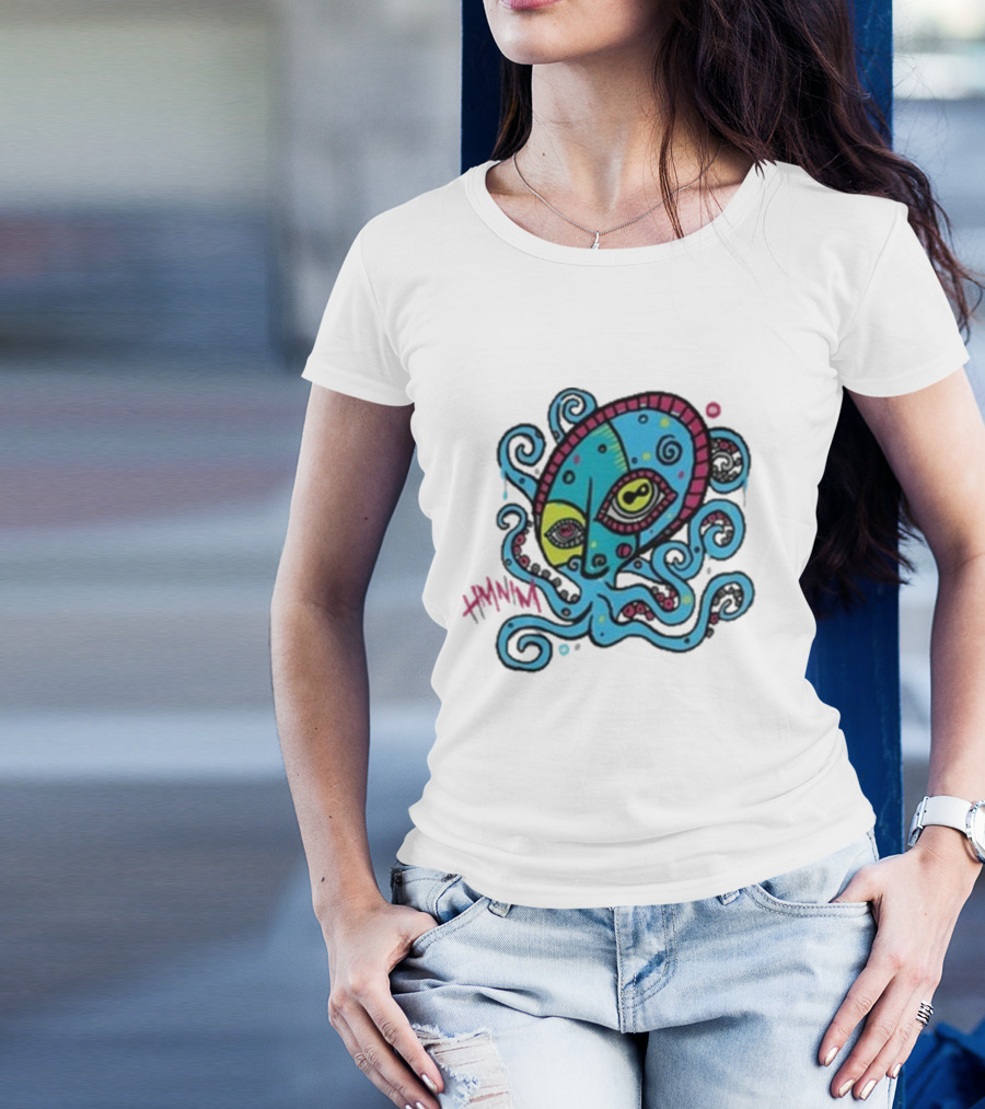 HMNIM Hi My Name Is Mark Cubist Octopus Mask T-Shirt